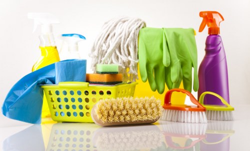 Bathroom move out cleaning with polished fixtures