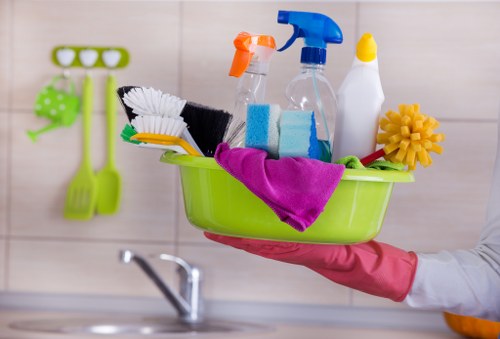 Detailed cleaning of kitchen surfaces after building work