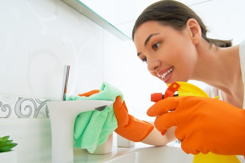 Professional Airbnb cleaning in a modern short-term rental