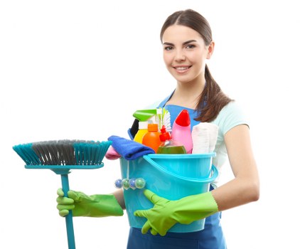 Cleaning team preparing a home for after builders cleaning