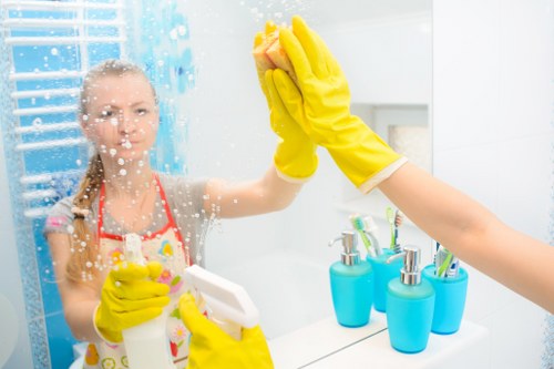 Professional janitorial equipment used for commercial cleaning