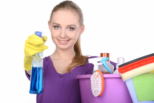 Technician performing deep upholstery cleaning with specialized equipment
